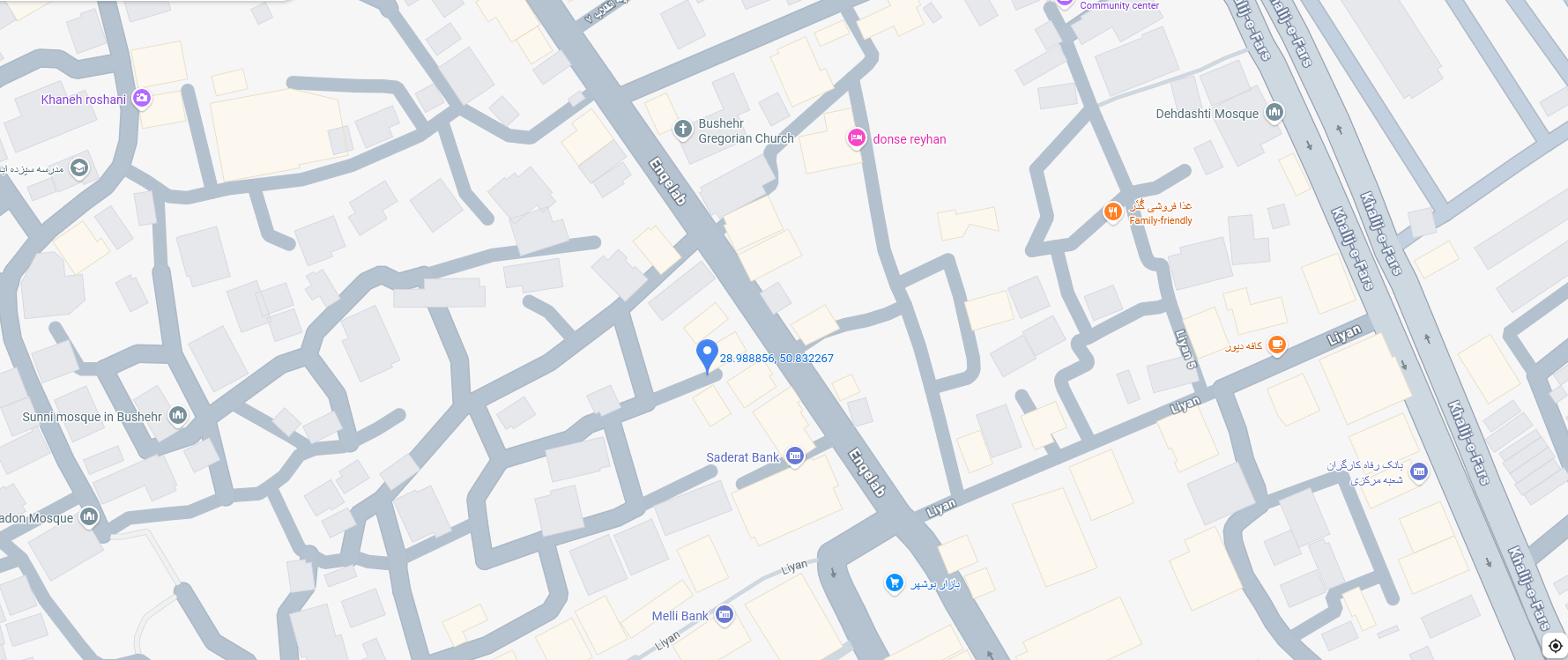 لوکیشن فروشگاه هفت سنگ